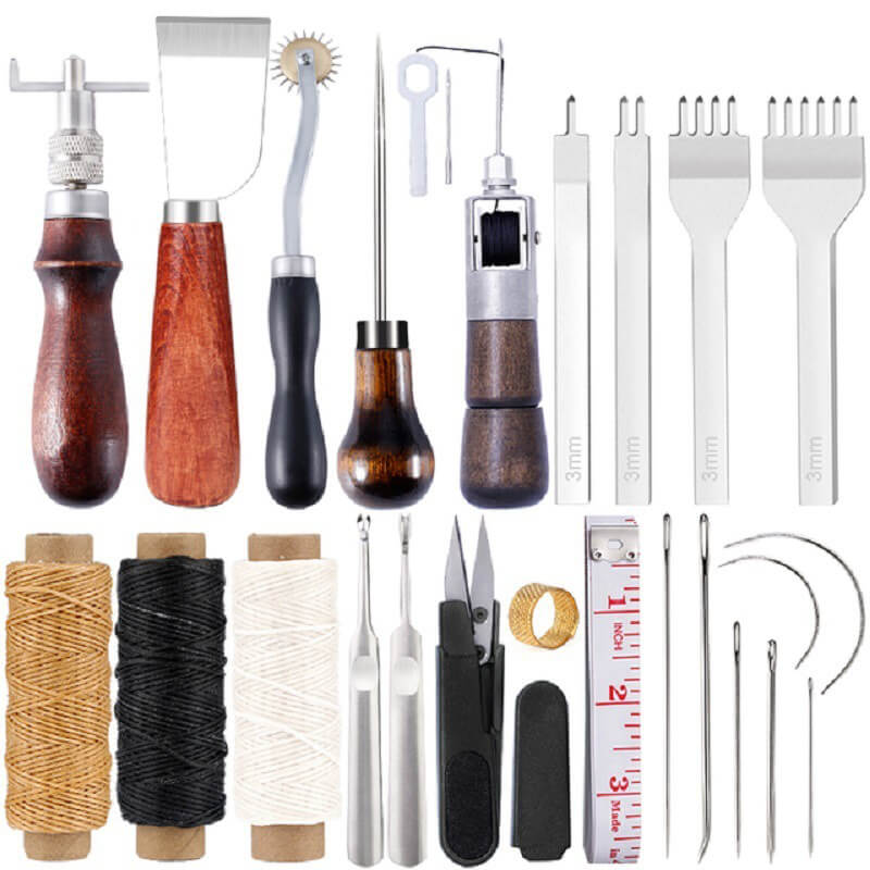 Leather Craft Punch and Stitching Tool Set - Babylon Leather - Babylon LeatherBabylon LeatherXH76-Sets (24Pcs)