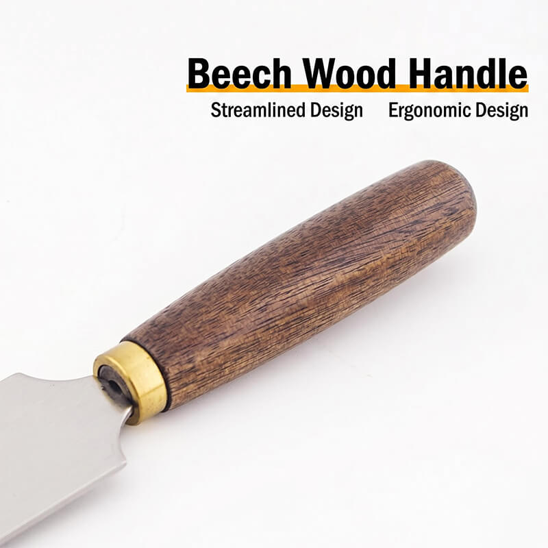 Leather Cutting Knife Set Beech Wood Handle – Babylon Leather - Babylon LeatherBabylon LeatherXH24-Angled Blade