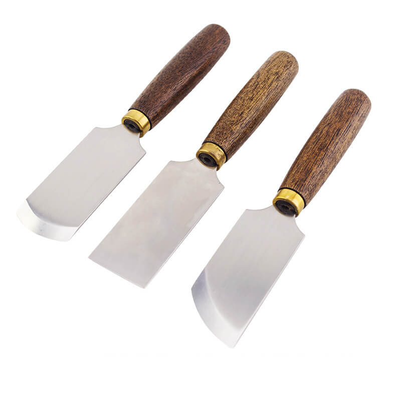 Leather Cutting Knife Set Beech Wood Handle – Babylon Leather - Babylon LeatherBabylon LeatherXH24-Angled Blade