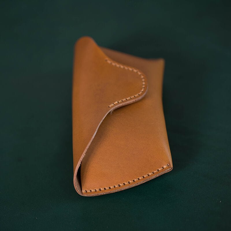 Leather Eyeglass Case DIY Hobby Kits – Babylon Leather - Babylon LeatherBabylon LeatherLZ45 - Yellow - Italian Veg Tan Leather