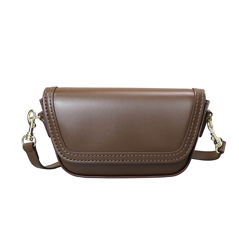 Leather Flap Saddle Crossbody Bag DIY Kit – Babylon Leather - Babylon LeatherBabylon LeatherSY137-Brown-Color-Matched