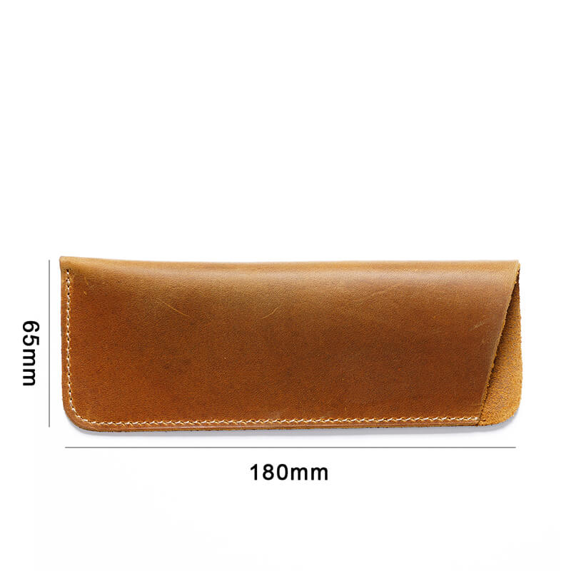Leather Glasses Pouch – Babylon Leather - Babylon LeatherBabylon LeatherAN33-Brown-Small