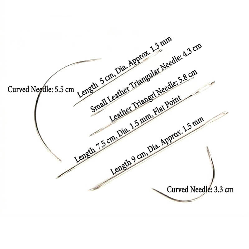 Leather Hand Sewing Needle Set Blunt Curved Triangle Tip – Babylon Leather - Babylon LeatherBabylon LeatherXH15-7PCS