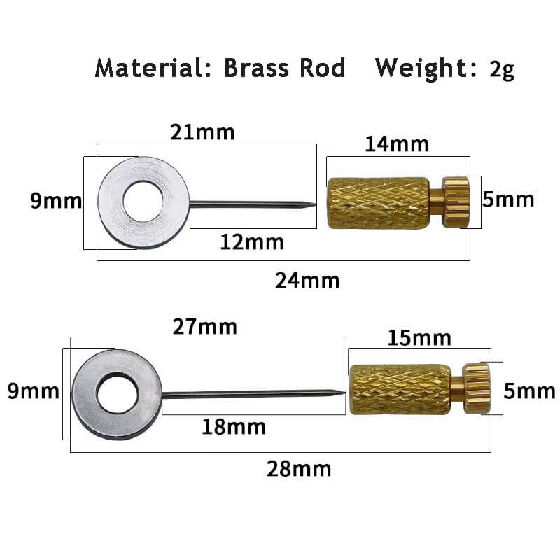 Leather Hand Sewing Tools Positioning Pins – Babylon Leather - Babylon LeatherBabylon LeatherPP01 - 0 - 6mm (Short) - 6 Pieces