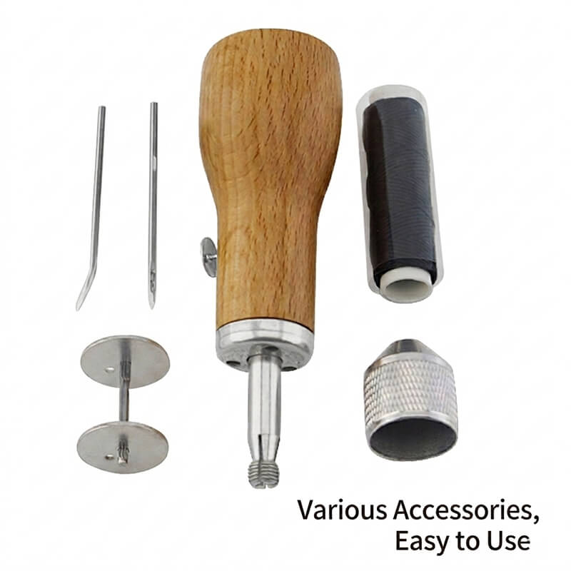 Leather Hand Stitcher Awl Tool Stainless Steel & Wood – Babylon Leather - Babylon LeatherBabylon LeatherXH17-Stitcher Awl