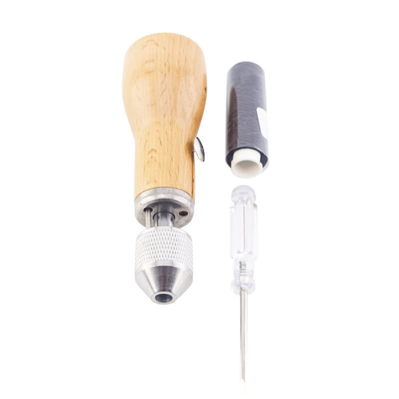 Leather Hand Stitcher Sewing Awl Wood Handle – Babylon Leather - Babylon LeatherBabylon LeatherXH51-Style A
