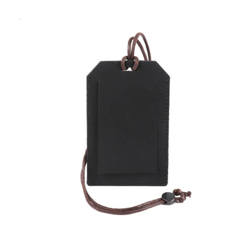 Leather Lanyard ID Badge Holder – Babylon Leather - Babylon LeatherBabylon LeatherAN63-Black
