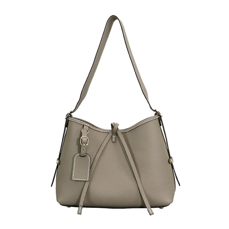 Leather Large Shoulder Bag DIY Kit – Babylon Leather - Babylon LeatherBabylon LeatherSY119-Khaki-White