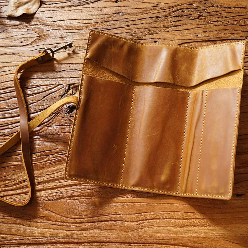 Leather Pen Roll Wrap 4-Slot – Babylon Leather - Babylon LeatherBabylon LeatherAN26-Brown