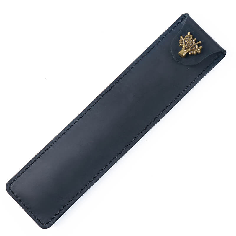 Leather Pen Sleeve with Snap – Babylon Leather - Babylon LeatherBabylon LeatherAN24-Black