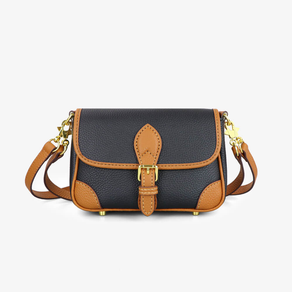 Leather Saddle Crossbody Bag DIY Kit – Babylon Leather - Babylon LeatherBabylon LeatherSY62 - Black - Color - Matched