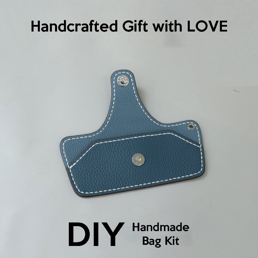 Leather Snap Card Holder DIY Kit – Babylon Leather - Babylon LeatherBabylon LeatherSY142-Peacock Blue
