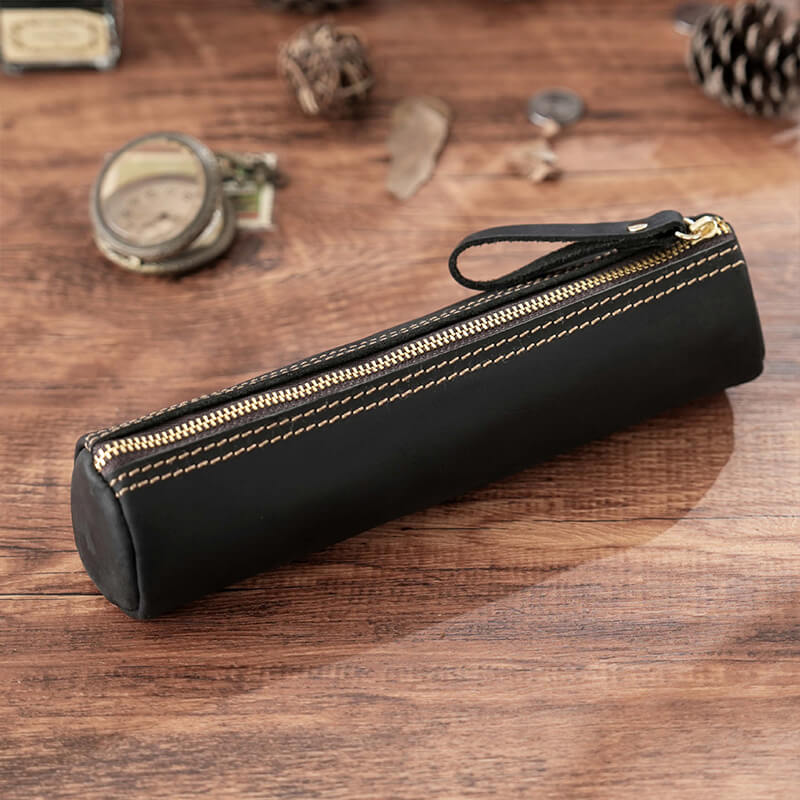 Leather Stationery Pouch Coin Purse – Babylon Leather - Babylon LeatherBabylon LeatherAN34-Black