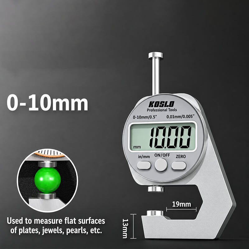 Leather Thickness Gauge Caliper for Precision Measuring – Babylon Leather - Babylon LeatherBabylon LeatherPP19-Digital Flat Tip-Standard-0-10mm