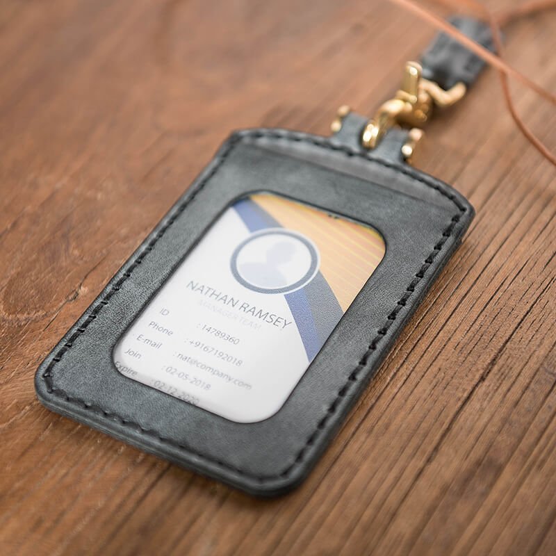 Leather Work Card Holder DIY Kit – Babylon Leather - Babylon LeatherBabylon LeatherLZ23 - Black - Fog Wax Leather