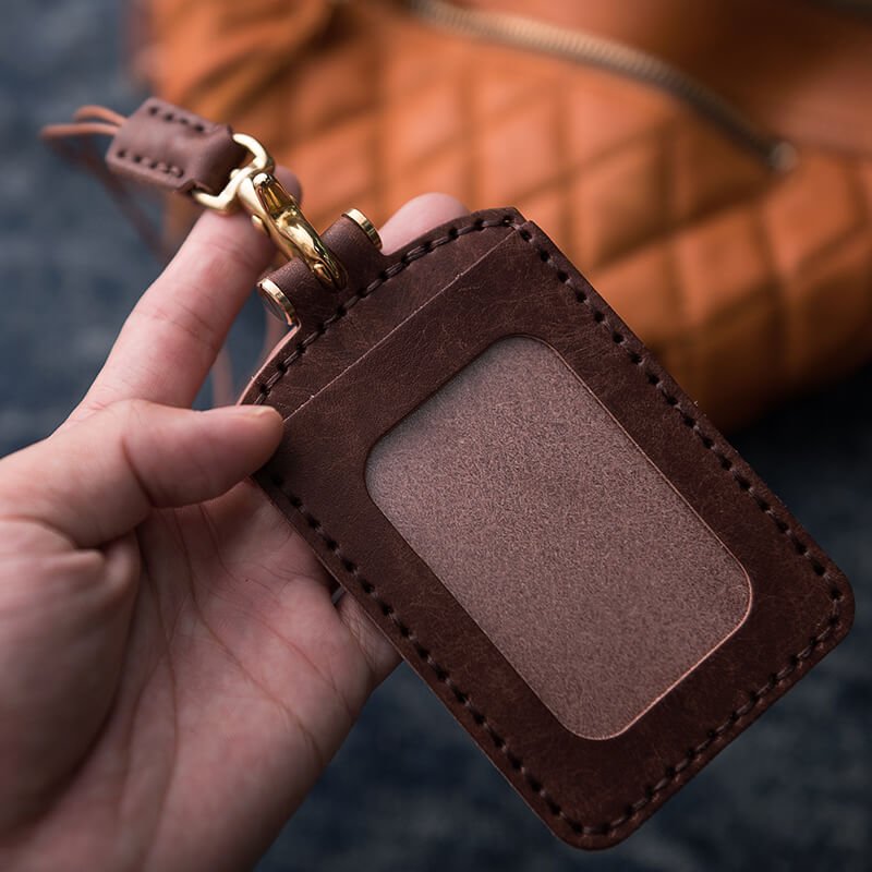 Leather Work Card Holder DIY Kit – Babylon Leather - Babylon LeatherBabylon LeatherLZ23 - Coffee - Distressed Nubuck Leather