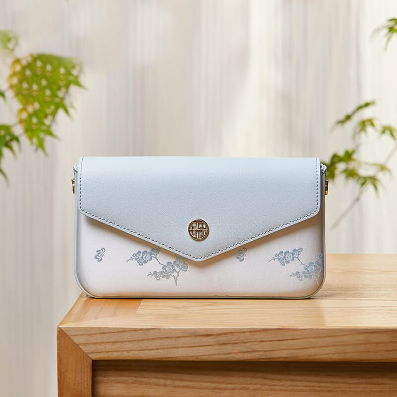 Letter of Light Leather and Silk Crossbody Bag – Babylon Leather - Babylon LeatherBabylon LeatherTX164-Blue