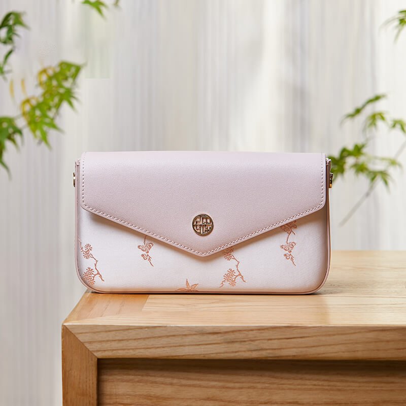 Letter of Light Leather and Silk Crossbody Bag – Babylon Leather - Babylon LeatherBabylon LeatherTX164-Pink 2