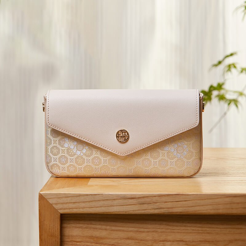Letter of Light Leather and Silk Crossbody Bag – Babylon Leather - Babylon LeatherBabylon LeatherTX164-White