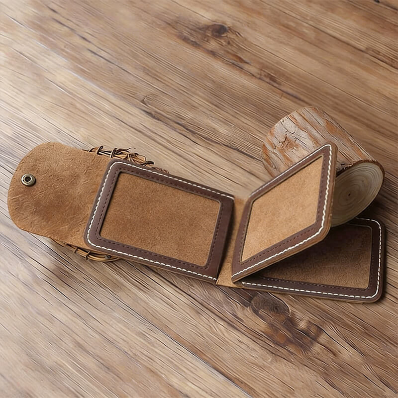 License & Card Holder Crazy Horse Leather DIY Kit – Babylon Leather - Babylon LeatherBabylon LeatherCY54-Brown