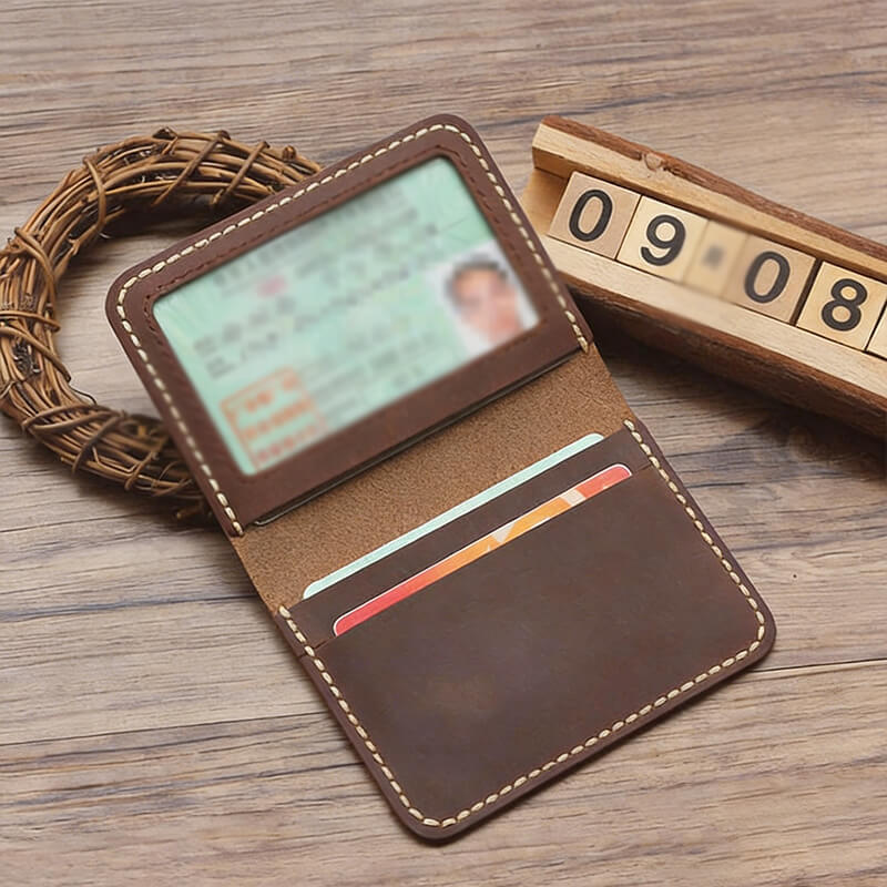 License Wallet with Photo Fog Wax Leather DIY Kit – Babylon Leather - Babylon LeatherBabylon LeatherCY55-Brown