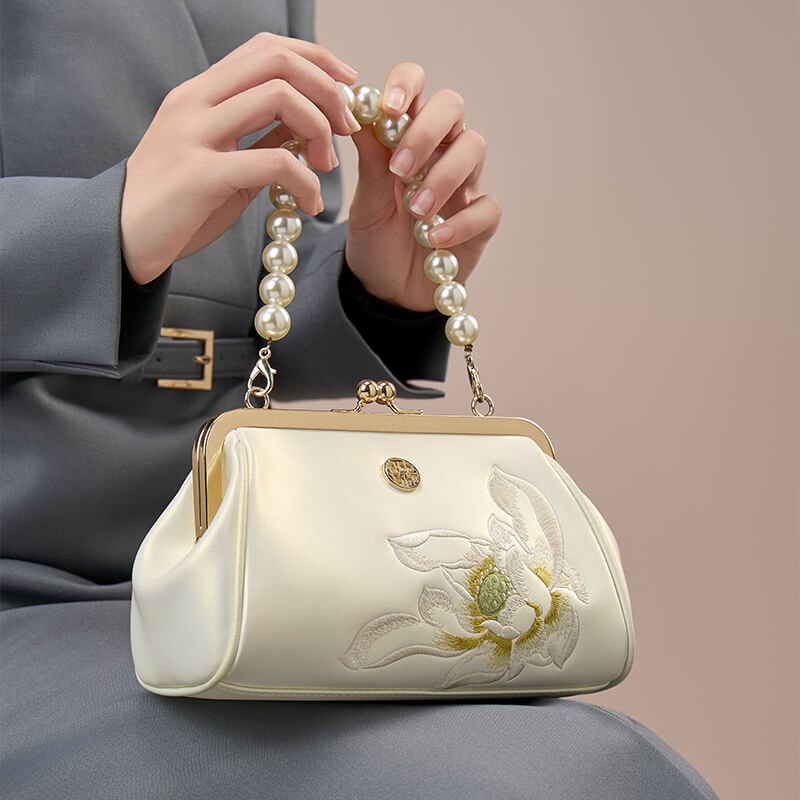 Light Within Leather and Silk Handbag – Babylon Leather - Babylon LeatherBabylon LeatherTX136-White