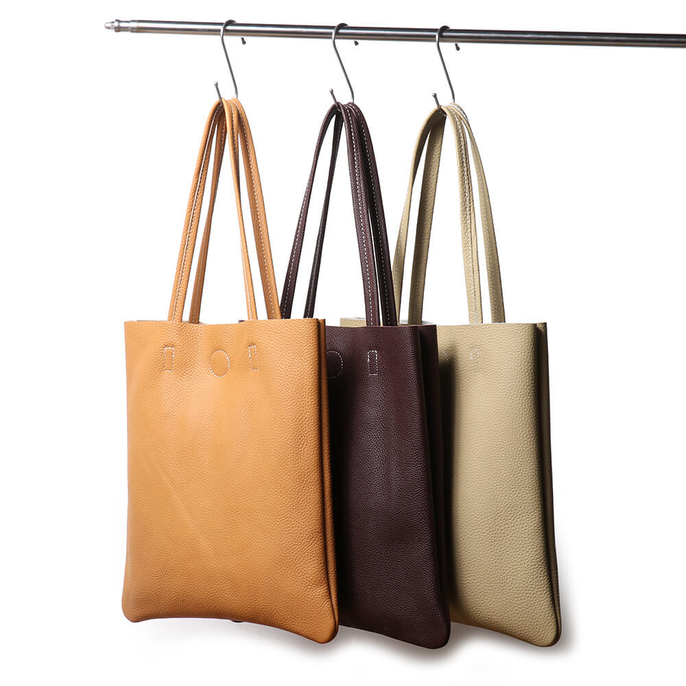 Lightweight Everyday Minimalist Top - Grain Leather Tote Bag – Babylon Leather - Babylon LeatherBabylon LeatherLJ146-White