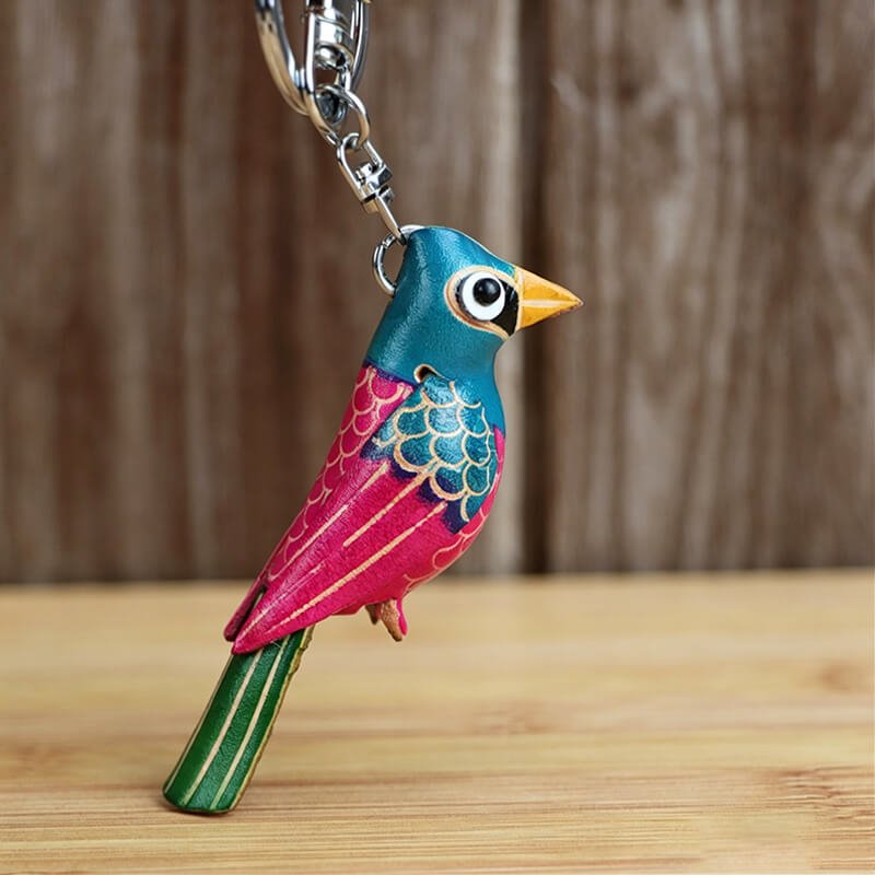 Little Bird Leather Bag Charm – Babylon Leather - Babylon LeatherBabylon LeatherLLZ20-Blue