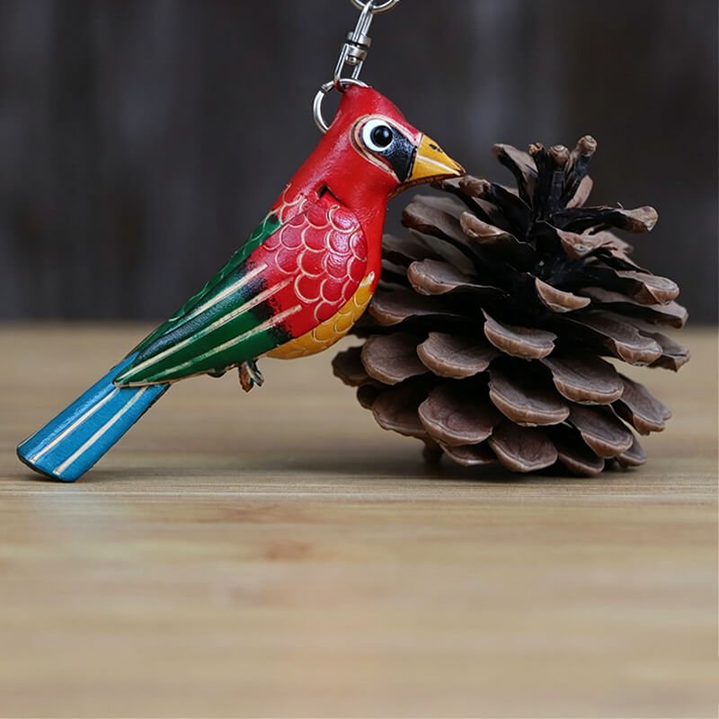 Little Bird Leather Bag Charm – Babylon Leather - Babylon LeatherBabylon LeatherLLZ20-Red