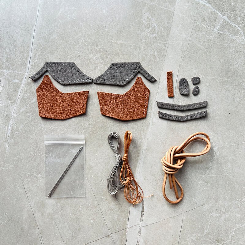 Little House Leather Keychain DIY Kit – Babylon Leather - Babylon LeatherBabylon LeatherSG33-Grey