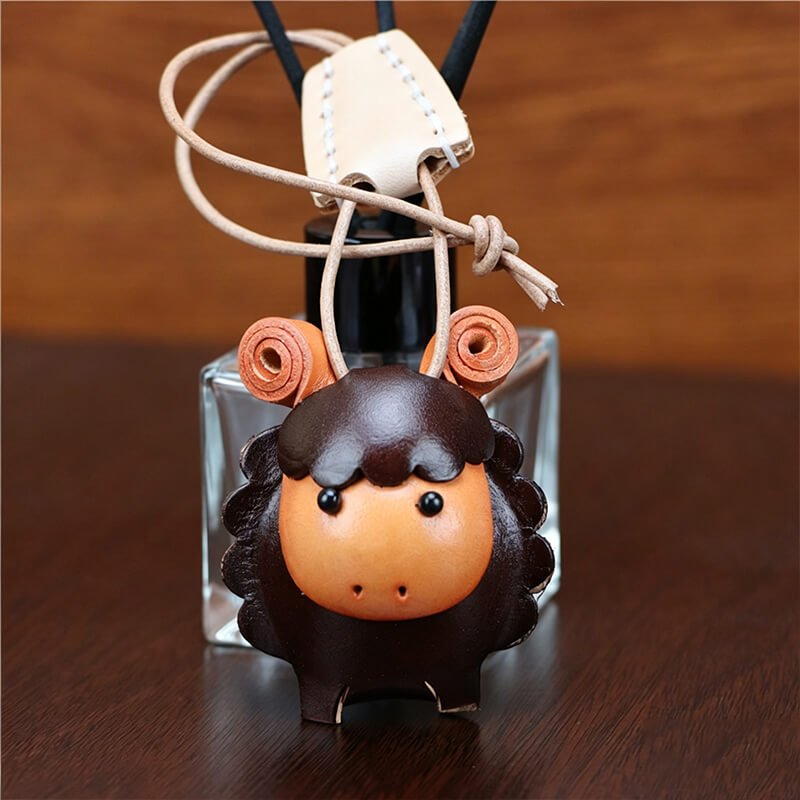 Little Lamb Leather Bag Charm – Babylon Leather - Babylon LeatherBabylon LeatherLLZ06-Leather Rope Style-Orange