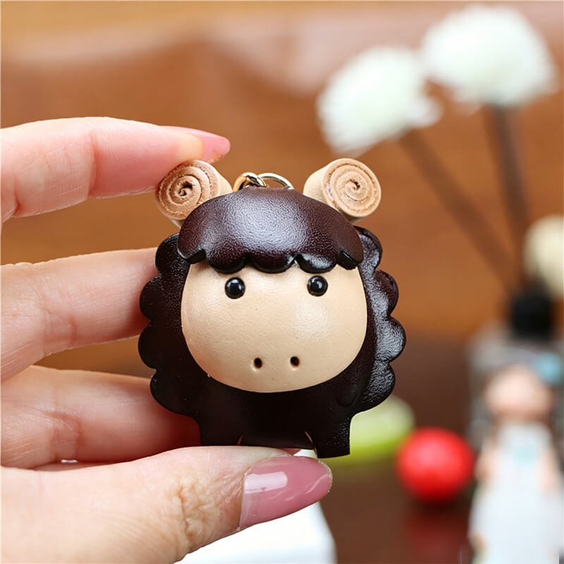 Little Lamb Leather Bag Charm – Babylon Leather - Babylon LeatherBabylon LeatherLLZ06-Leather Rope Style-Original