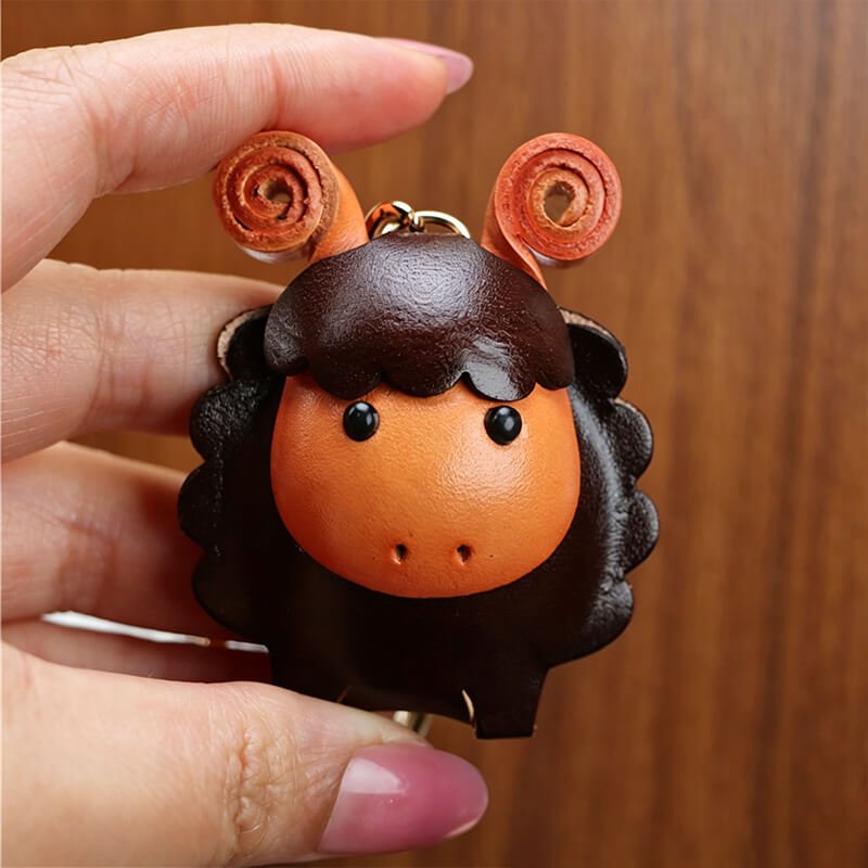 Little Lamb Leather Bag Charm – Babylon Leather - Babylon LeatherBabylon LeatherLLZ06-Leather Rope Style-Original