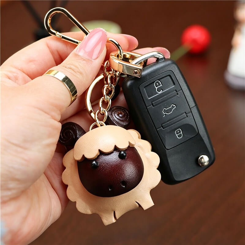 Little Lamb Leather Bag Charm – Babylon Leather - Babylon LeatherBabylon LeatherLLZ06-Leather Rope Style-Original