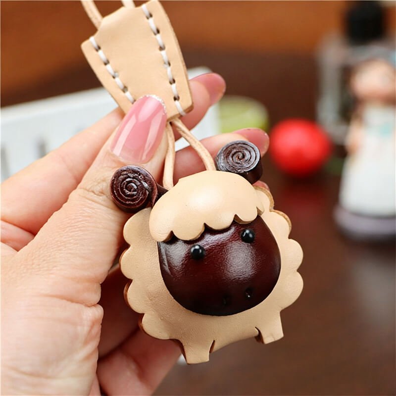 Little Lamb Leather Bag Charm – Babylon Leather - Babylon LeatherBabylon LeatherLLZ06-Leather Rope Style-Original