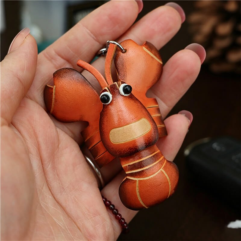 Little Lobster Leather Bag Charm – Babylon Leather - Babylon LeatherBabylon LeatherLLZ102-Brown