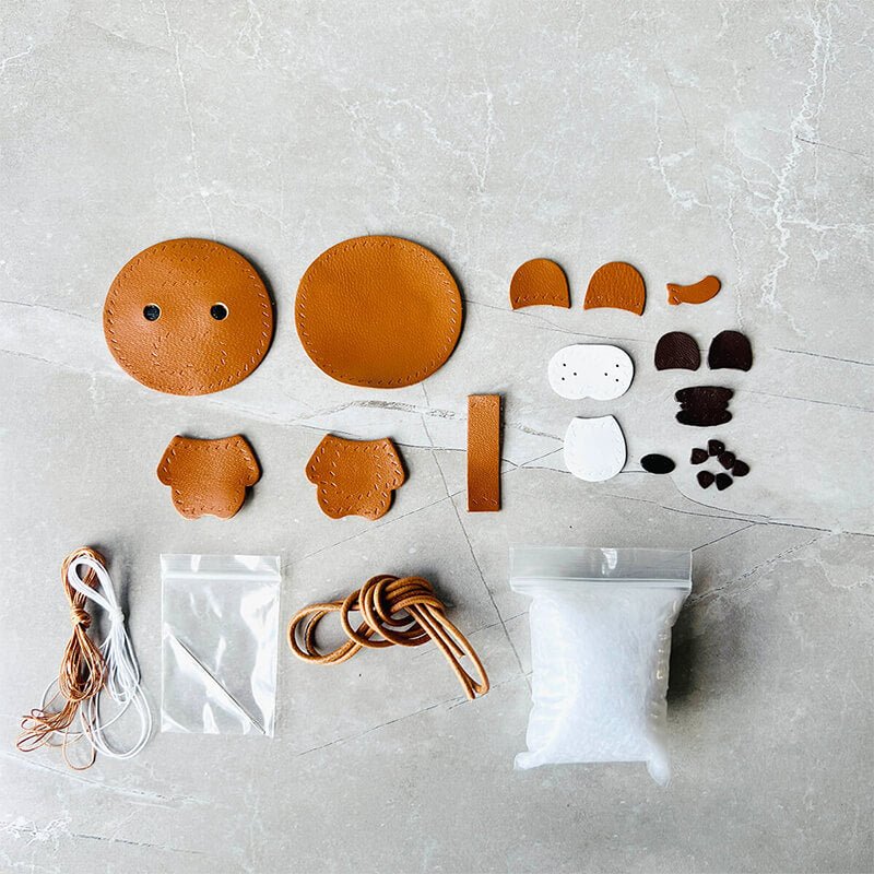 Little Tiger - Shaped Charm DIY Kit – Babylon Leather - Babylon LeatherBabylon LeatherSG18-Brown