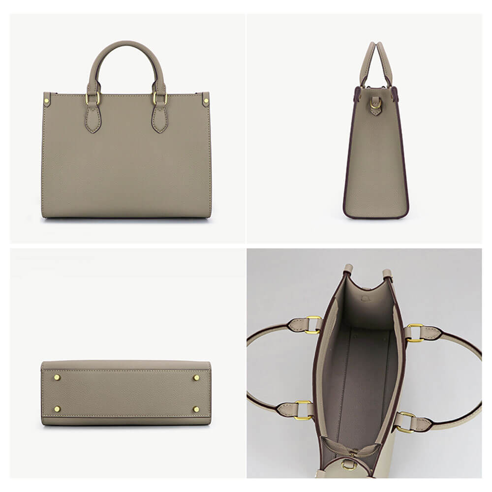 Lychee Leather Tote DIY Kit – Babylon Leather - Babylon LeatherBabylon LeatherSY80 - Khaki - Color - Matched