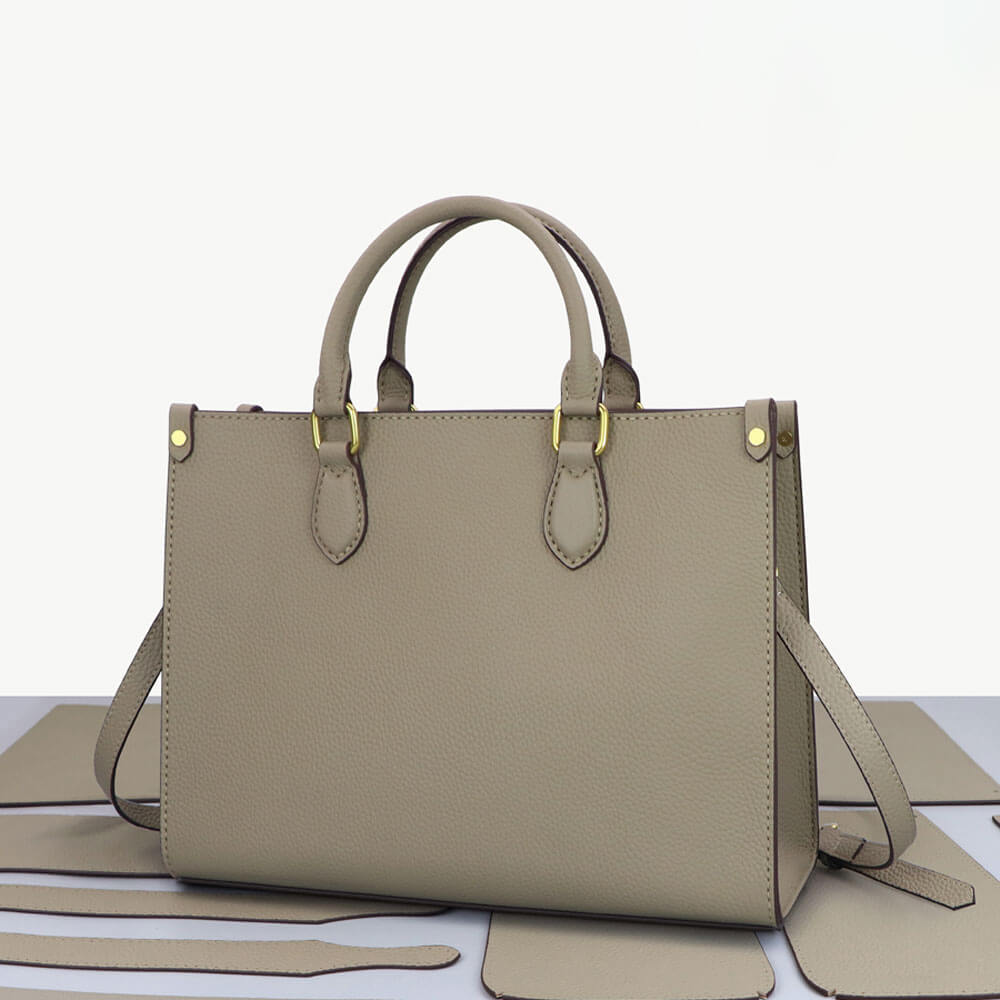 Lychee Leather Tote DIY Kit – Babylon Leather - Babylon LeatherBabylon LeatherSY80 - Khaki - Color - Matched
