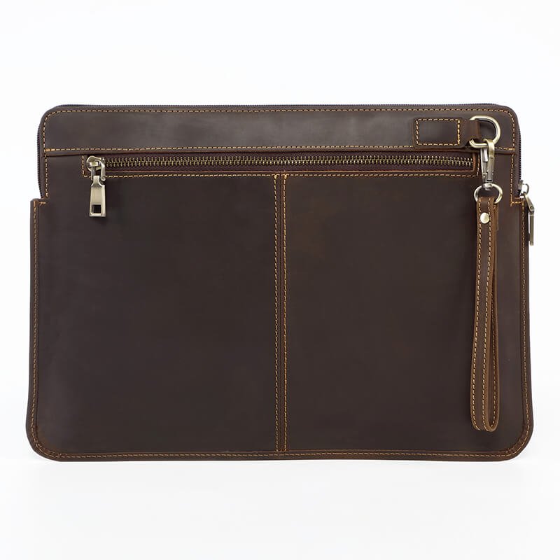 MacBook Pro 14 Sleeve Crazy Horse Leather – Babylon Leather - Babylon LeatherBabylon LeatherAN15-Coffee