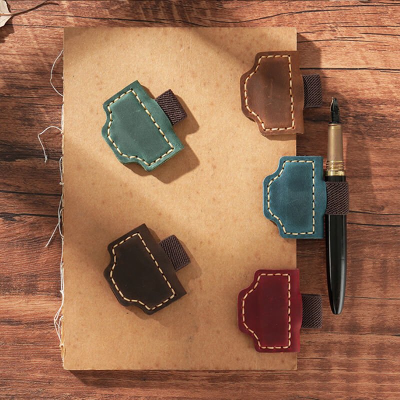 Magnetic Leather Pen Clip Bookmark – Babylon Leather - Babylon LeatherBabylon LeatherAN10-Brown
