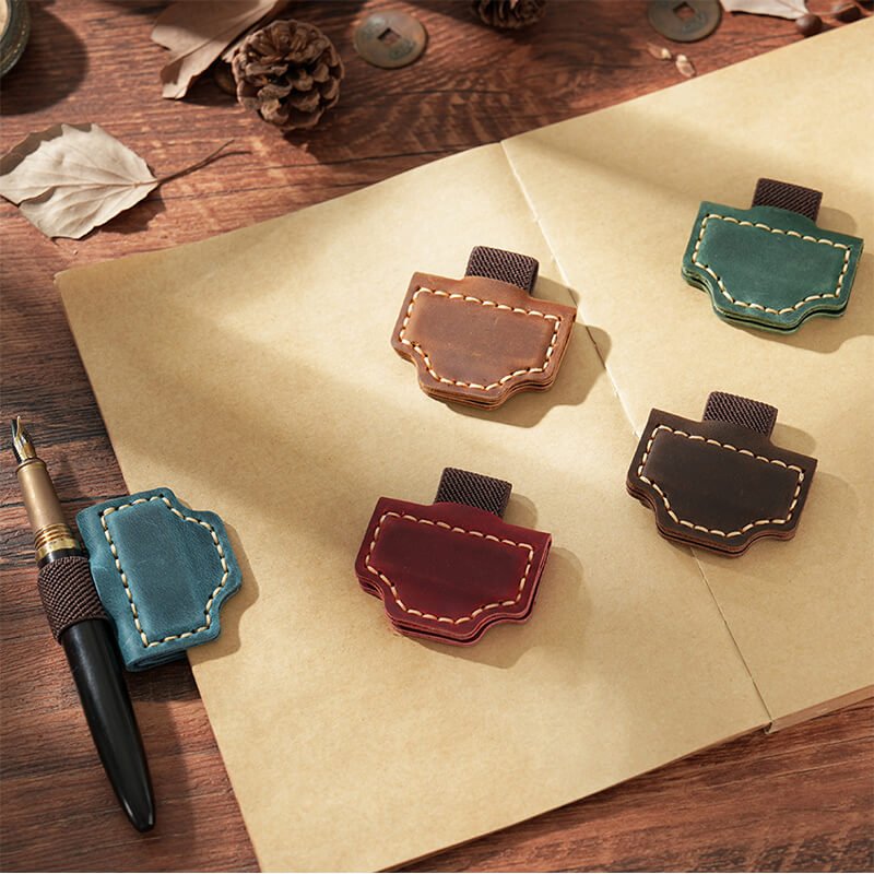 Magnetic Leather Pen Clip Bookmark – Babylon Leather - Babylon LeatherBabylon LeatherAN10-Brown
