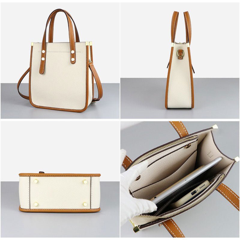 Medium Sac Plat Leather Tote Bag DIY Kit – Babylon Leather - Babylon LeatherBabylon LeatherSY38 - Matching Color - Lychee Pattern Leather - Beige