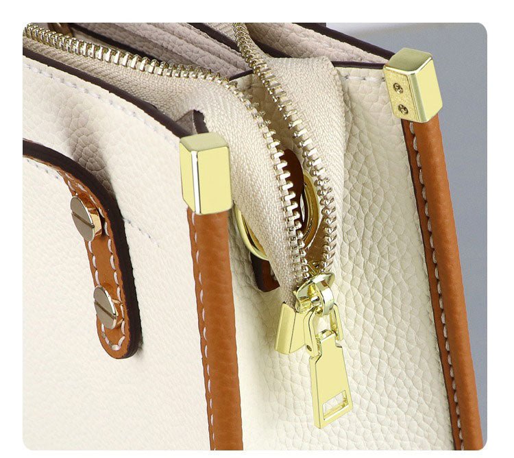 Medium Sac Plat Leather Tote Bag DIY Kit – Babylon Leather - Babylon LeatherBabylon LeatherSY38 - Matching Color - Lychee Pattern Leather - Beige