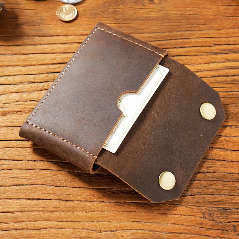 Men's Business Card Case – Babylon Leather - Babylon LeatherBabylon LeatherAN74-Brown