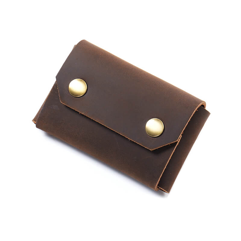 Men's Business Card Case – Babylon Leather - Babylon LeatherBabylon LeatherAN74-Coffee