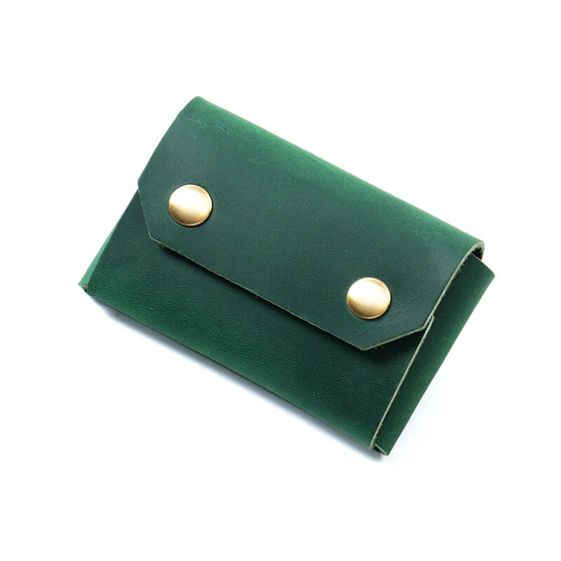 Men's Business Card Case – Babylon Leather - Babylon LeatherBabylon LeatherAN74-Dark Green