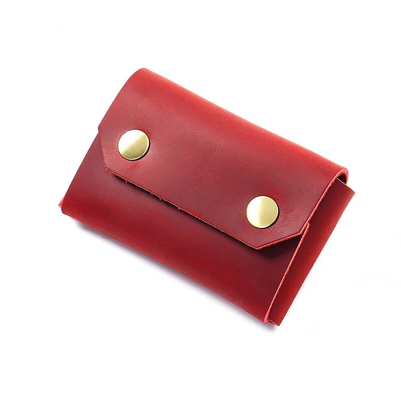 Men's Business Card Case – Babylon Leather - Babylon LeatherBabylon LeatherAN74-Wine Red