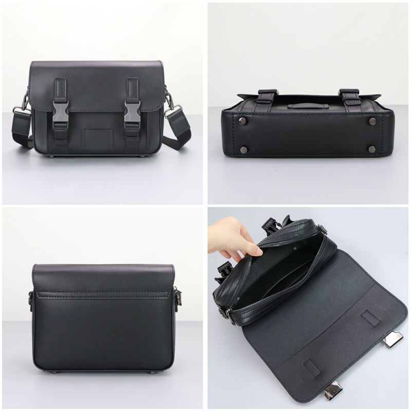 Men’s Cambridge Satchel DIY Leather Kit – Babylon Leather - Babylon LeatherBabylon LeatherSY91 - Black - Color - Matched