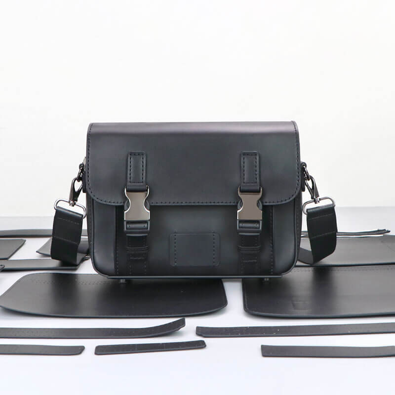 Men’s Cambridge Satchel DIY Leather Kit – Babylon Leather - Babylon LeatherBabylon LeatherSY91 - Black - Color - Matched